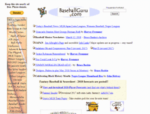 Tablet Screenshot of baseballguru.com